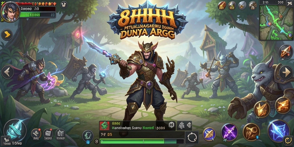 Gameplay seru di dunia magis 8HHH yang menakjubkan.