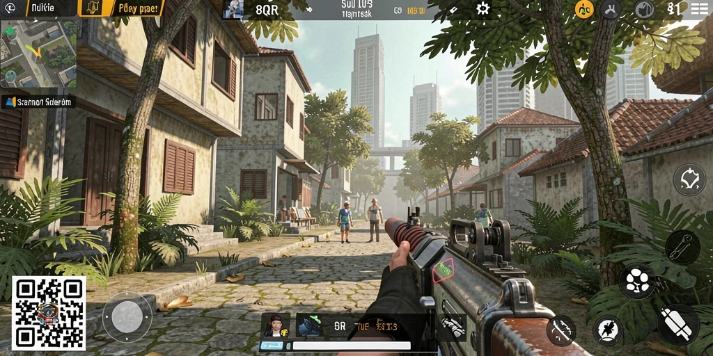 Screenshot dari gameplay TPS yang seru dan dinamis.