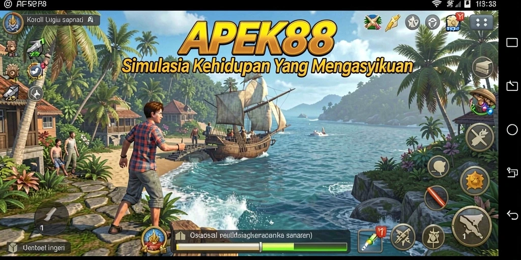 Tampilan gameplay APEK88 yang mendetail dan interaktif.