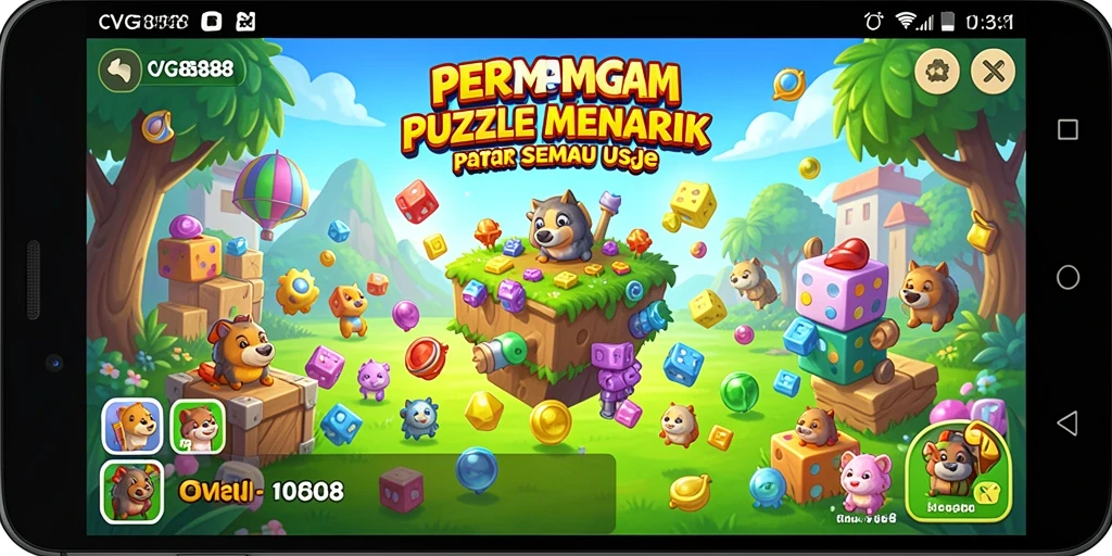 Tampilan gameplay seru dari CVG8888 yang menantang.