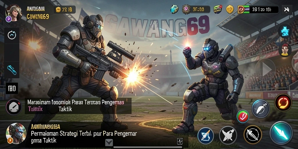 Tangkapan layar utama GAWANG69 menampilkan aksi strategi yang mendebarkan.