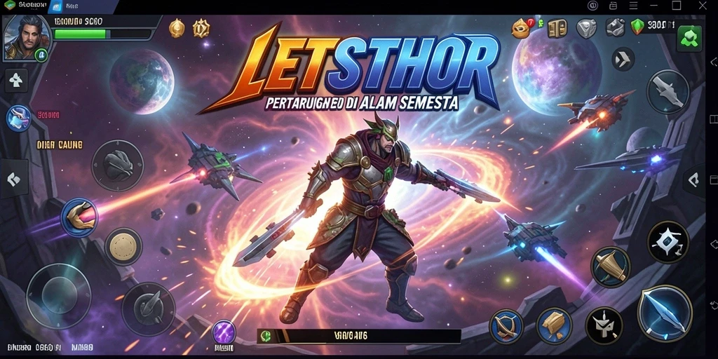 Tangkapan layar LETSTHOR menunjukkan aksi pertarungan yang mendebarkan.