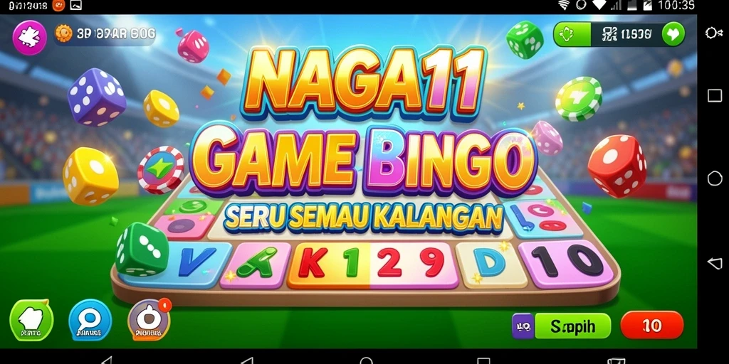 Screenshot gameplay NAGA11 yang menampilkan keseruan bermain Bingo.