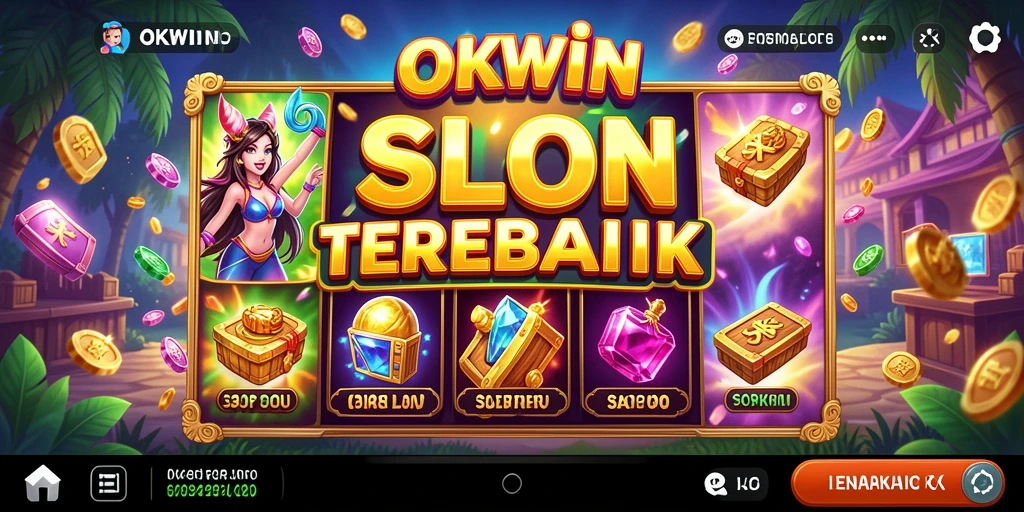 Tampilan gameplay <strong>OKWIN</strong> yang menarik dengan berbagai tema slot.