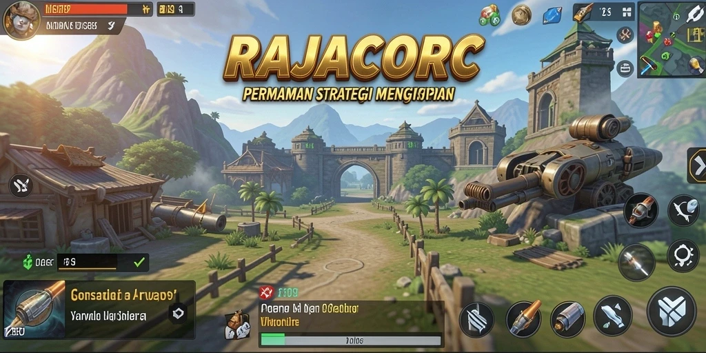 Tampilan gameplay RAJACORC yang seru dan strategis.