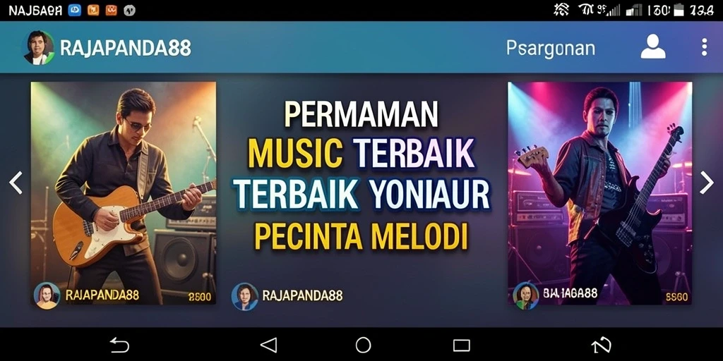 Screenshot gameplay RAJAPANDA88 menampilkan aktivitas menyanyi dan bersenang-senang.