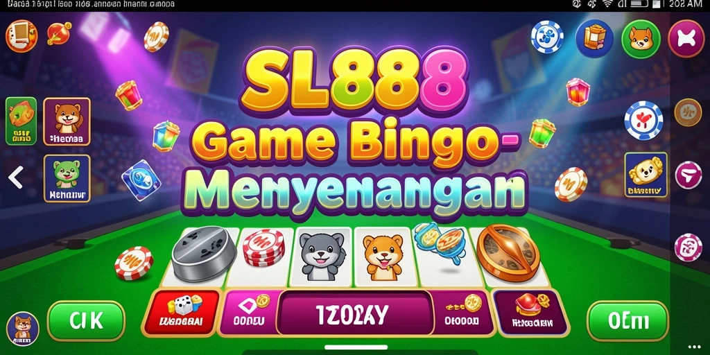 Screenshot menampilkan gameplay SL888 yang seru dalam permainan Bingo.