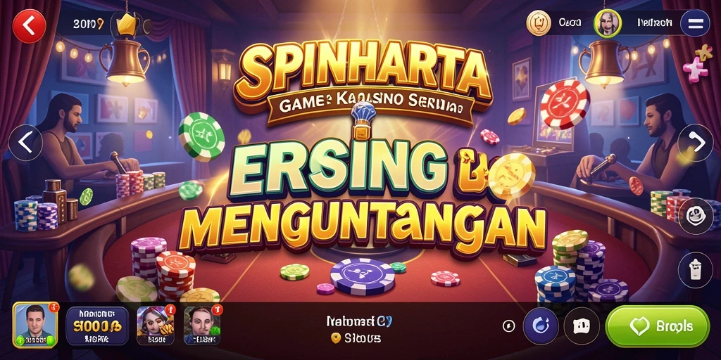 Tampilan menarik dari gameplay SPINHARTA di Kasino.