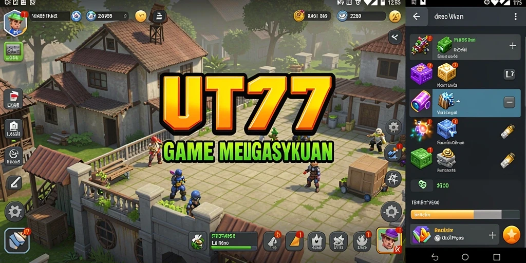 Tampilan screenshot UT77 menampilkan gameplay Idle yang menawan.