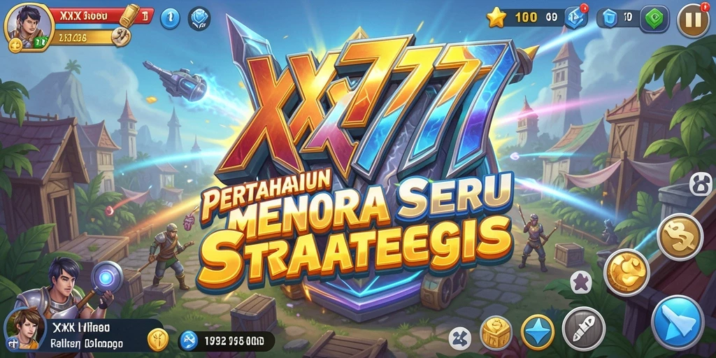 Screenshot utama menampilkan aksi seru gameplay Tower Defense.